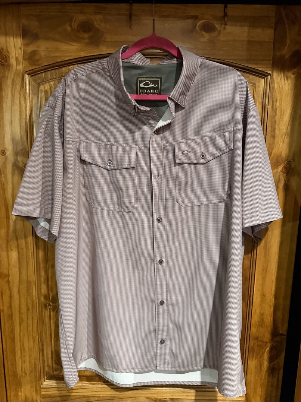 Drake Button-Up Short Sleeve Shirt in xl